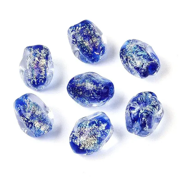 Handmade Foil Glass Beads Strands