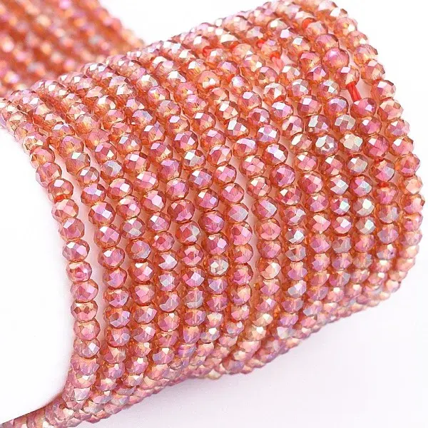 Electroplate Glass Beads Strands