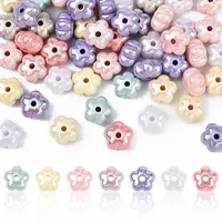 50Pcs UV Plating Acrylic Beads