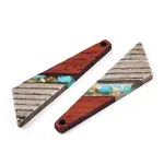 Transparent Resin & Walnut Wood Pendants