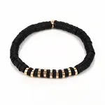 Handmade Polymer Clay Heishi Beads Stretch Bracelets