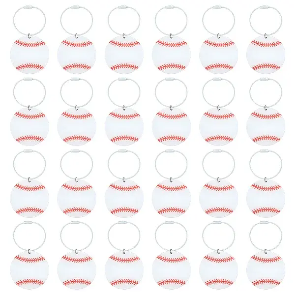 24Pcs Acrylic Pendant Decorations