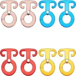 8Pcs 4 Colors Aluminum Alloy Guyline Cord Adjuster