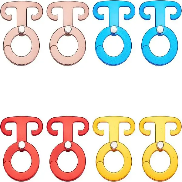 8Pcs 4 Colors Aluminum Alloy Guyline Cord Adjuster