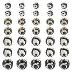 36Pcs 4 Styles Tibetan Style dZi 3-Eye Beads