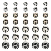 36Pcs 4 Styles Tibetan Style dZi 3-Eye Beads