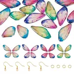 4 Sets 4 Colors Resin Pendants