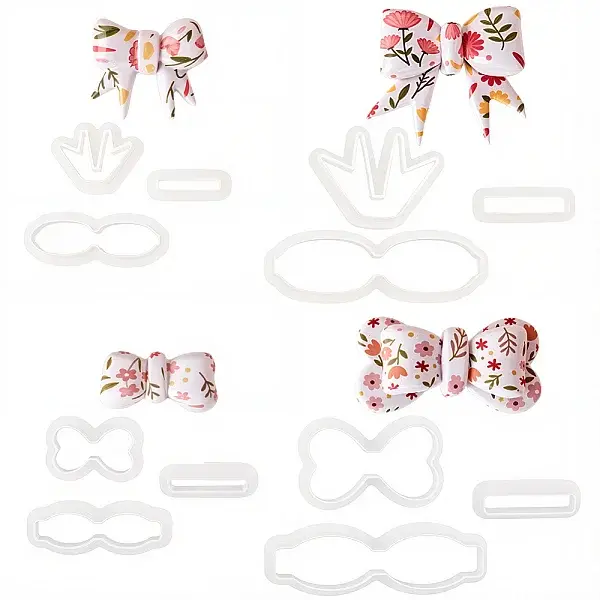 4 Sets 4 Styles Plastic Clay Pressed Molds