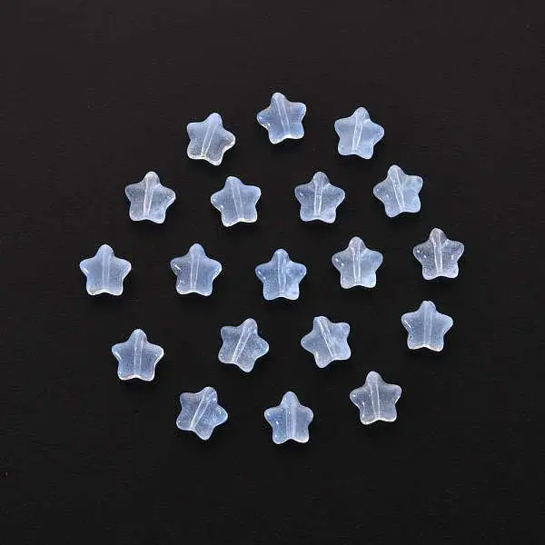 20Pcs Transparent Glass Beads