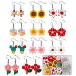 DIY 3D Flower Dangle Earring Making Kit