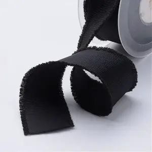 Polyester Frayed Grosgrain Ribbons