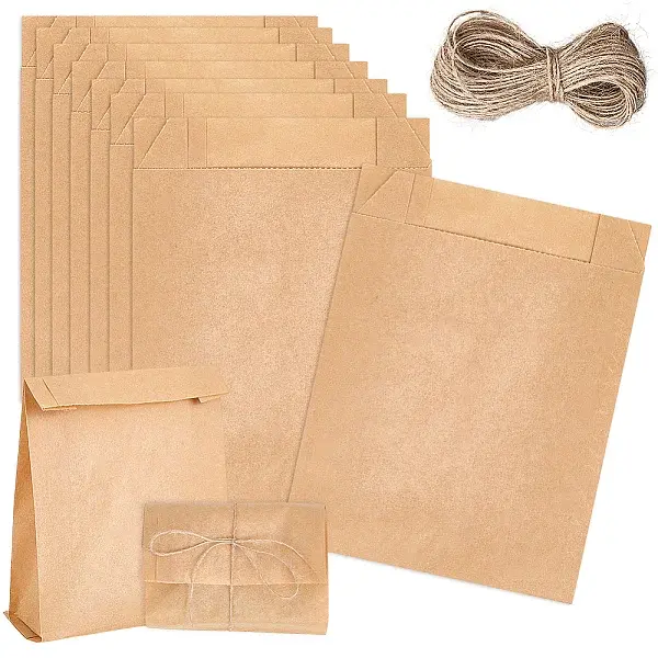 50Pcs Rectangle Paper Baking Bags