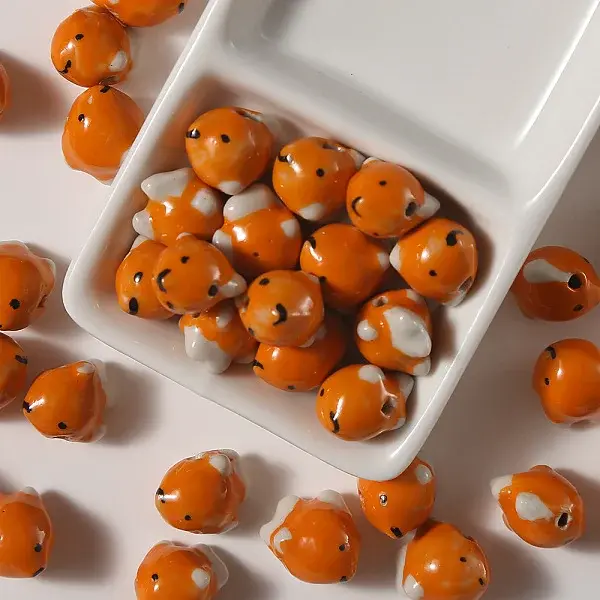 Pearlized Handmade Porcelain Beads for Necklaces Bracelets Making