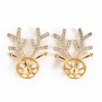 Brass Micro Pave Clear Cubic Zirconia Peg Bails