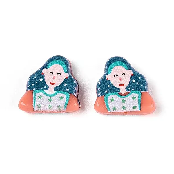 Printed Opaque Resin Beads