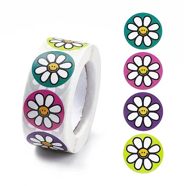 4 Patterns Paper Thank You Sticker Rolls