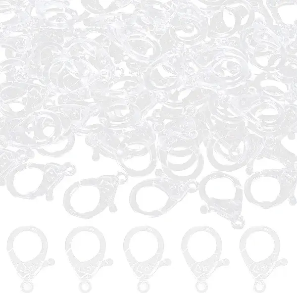 100Pcs Plastic Lobster Claw Clasps
