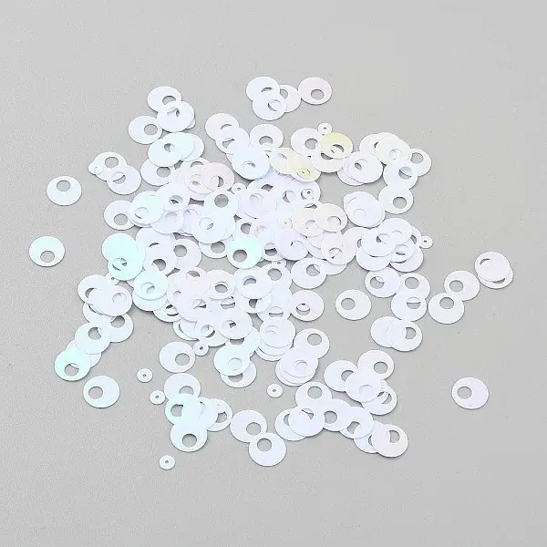 250Pcs Iridescent PVC Paillette/Sequin Links