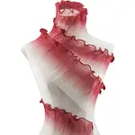 5Yards Polyester Pleated Lace Trim Ribbon