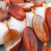 Natural Banded Agate Beads Strands