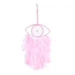 Handmade Eye Woven Net/Web with Feather Wall Hanging Decoration