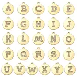 26Pcs 26 Styles Brass Micro Pave Cubic Zirconia Charms