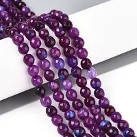 Dyed Natural White Jade Beads Strands