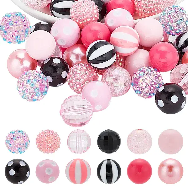 1 Set Acrylic Beads Set