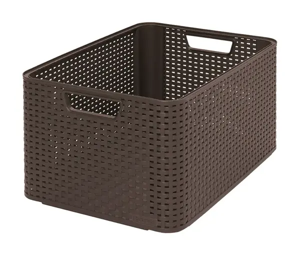 Curver Úložný box Rattan Style2 L 1 ks hnědý