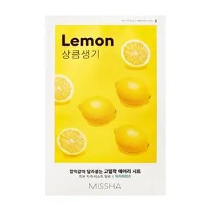 Missha Airy Fit Lemon rozjasňující plátýnková maska 19 g