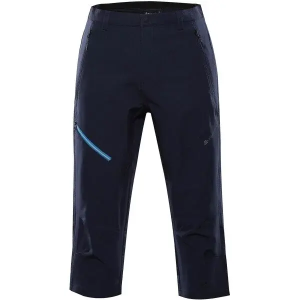 ALPINE PRO WEDER Pánske trojštvrťové nohavice, tmavo modrá, veľkosť