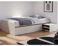 Postel s úložnými zásuvkami Assisi 120x200 cm, béžová kašmír