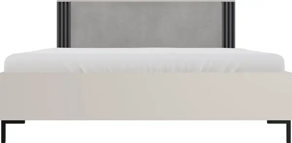 Postel AllMo AL19 - kovový rám + úložný prostor Barva korpusu + barva dveří: Kašmír + Antracit