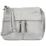 Dámská crossbody kabelka světle šedá - Firenze Bessy