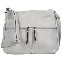 Dámská crossbody kabelka světle šedá - Firenze Bessy