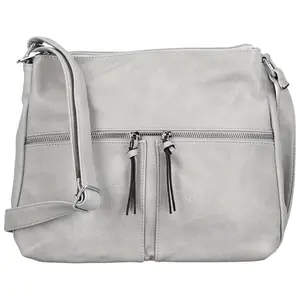 Dámská crossbody kabelka světle šedá - Firenze Bessy