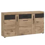 Komoda Grano GRNK01 3D1S dub viking/pvc dub viking/pvc šedý vesmír