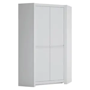 Skriňa Novi NVIS03 rohová 2D biela alpin/pvc biela supermat