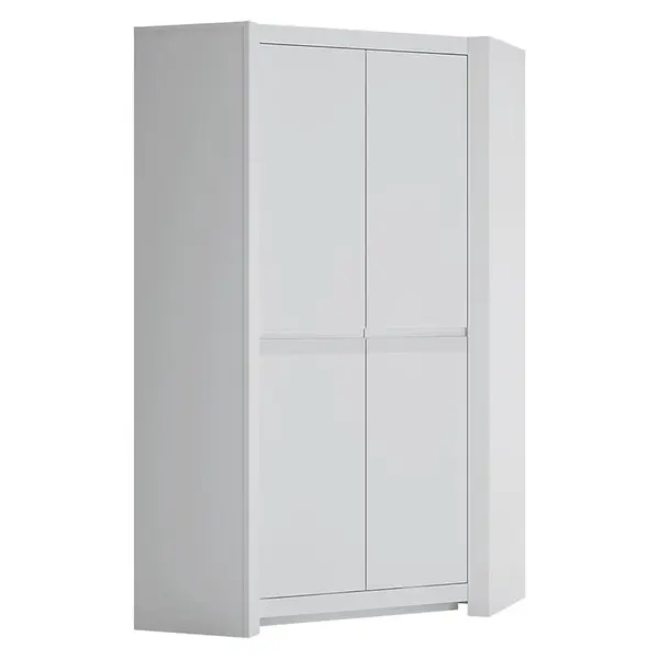 Skriňa Novi NVIS03 rohová 2D biela alpin/pvc biela supermat