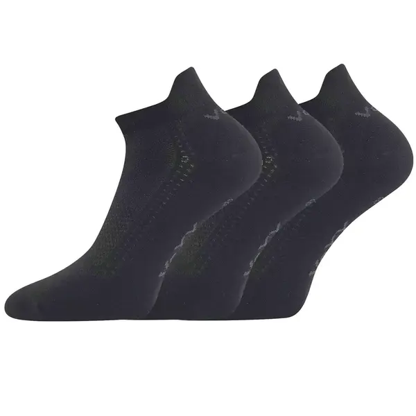 3PACK ponožky bambusové čierné (Blake) M