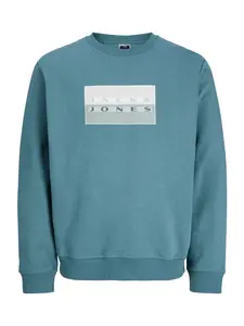 JACK & JONES Mikina 'JCOFUSION'  nefritová / biela