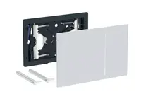 Geberit Sigma70 - Ovládanie splachovania, biele sklo 242.813.SI.1