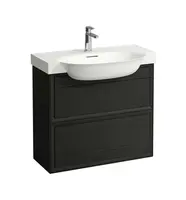 Laufen The New Classic - Umývadlová skrinka, 78x32x68 cm, 2 zásuvky, čierny dub H4060420856281