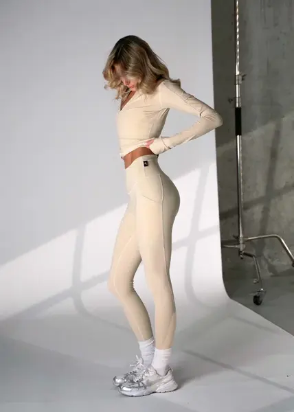 Dámské legíny kfit® sand béžová s