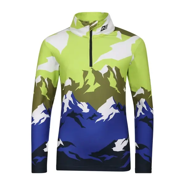 Dětské rychleschnoucí triko alpine pro stanso zelená/modrá 140-146