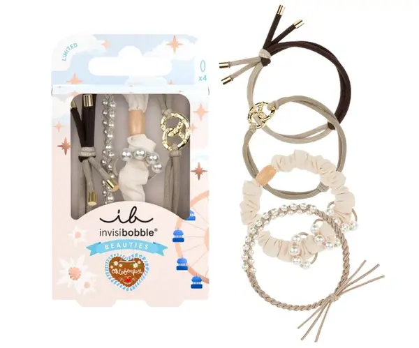 Sada ozdobných gumiček do vlasů Invisibobble Beauties Charivari - 4 ks + dárek zdarma