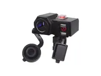 Nabíječka USB STU 34701 s voltmetrem a CL zásuvkou na motocykl - pomačkaný a roztržený obal
