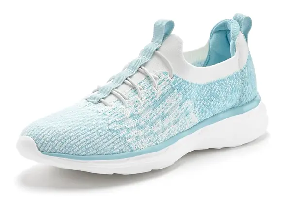 LASCANA Slip-on obuv  svetlomodrá / biela