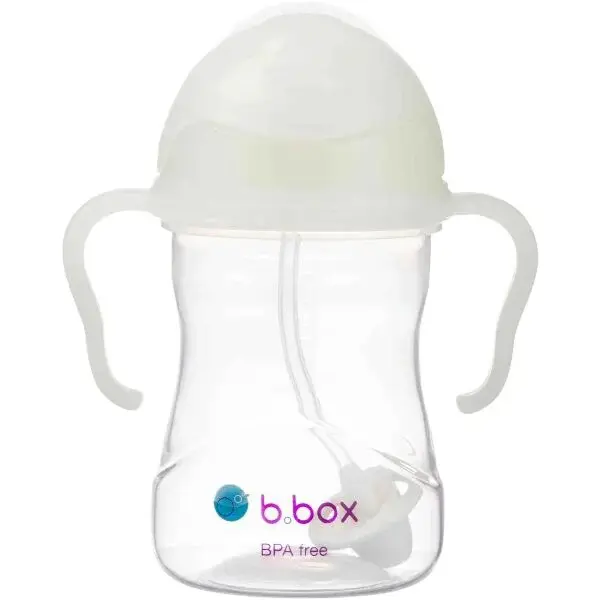 B.BOX GLOW IN THE DARK 240 ML Detský hrnček so slamkou, transparentná, veľkosť 240 ML