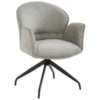 MID.YOU ŽIDLE S PODRUČKAMI, železo, tkaná látka, šedá, černá